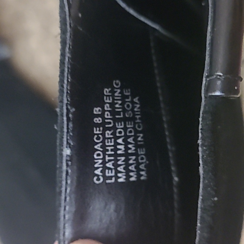 Chaps Candence Black Suede Leather Boots - Picture 9 of 10